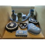 Collection of Wedgwood Jasperware Pieces inc Black Basalt