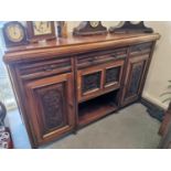 Vintage Part-Pine, Part-Oak Sideboard 152cm long by 54 by 94 high