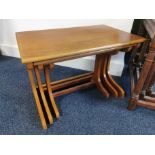 Quirky Nest of Retro Teak Serving Tables