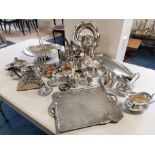 Collection of Various Antique and Vintage EPNS & Metallic Tea & Dinner Wares