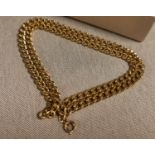 Gold Plated Ncklace/Chain - marked PL 18k - 25g weight