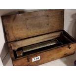 Vintage Wooden Musical Box - 34cmx14cm