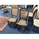 Pair of Vintage Wooden Rocking Chairs