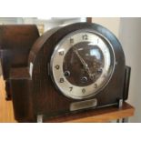 Vintage 1930's Westminster Mantel Clock w/Brass Plaque commemorating the Alexandra Cinema - in work
