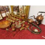 Good Collection of Vintage Brass & Copper Homewares