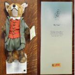 Steiff Beatrix Potter 'Mr Tod' Soft Toy Figure (H33cm; issue 01024 - incl original presentation-bo