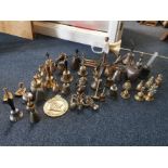 Collection of Antique & Vintage Brass Bells, Doorbells and Cowbells