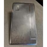 Birmingham Hallmarked Silver Cigarette Case - 160g weight