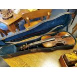 Antique Cased Violin (A/F)