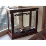 Cased Set of Balance Weighing Scales by Griffin & George Limited