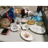 Box of Various Ceramics, Art Glass & Collectables, inc Noritake, Minton & Lladro