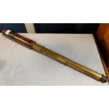 Early Brass 2-Inch Refracting Telescope by TM Newton Optician of Halifax