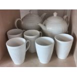 Wedgwood Tea Service w/Teapots and Mugs (some mugs unmarked to base)
