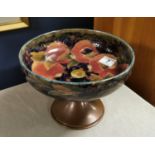 Early Moorcroft Tazza/Comport inc Base marked as 'B&V EPC 512' (A/F) - Diameter 24cm by 18cm high