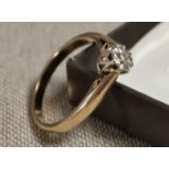 9ct Gold and Diamond Ring