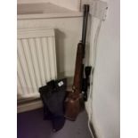 Cased 0.177 Calibre Left-Handed Weiharuch West German Rifle - model number HW77