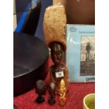 Quartet of African Tribal Ebonised & Other Wooden Figures - Largest Figure measures 45cm high