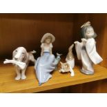 Quartet of Lladro/Nao Figures