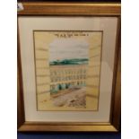 2005 Halifax Piece Hall Watercolour 'Golden Heritage' by JB Lockwood (Goldenbrush) - RRP £1,000 -