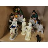 Collection of Various Ceramic Figures and Pottery Pieces