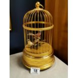 Reuge Swiss Sainte-Croix Twin Songbirds Caged Automaton Music Box - 28cm high and in working order