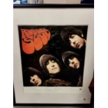 The Beatles Collectable Rubber Soul Limited Signed Lithograph Print - 70 x 60c inc frame