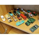 Collection of Various Dinky and Corgi Die Cast Card and Truck Toys
