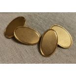 Pair of 9ct Gold Cufflinks - combined weight 10.6g