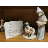 Trio of Lladro/Nao Figures inc Cat & Dog