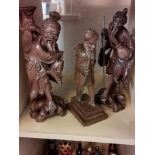 Trio of Oriental Chinese Figures