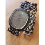 Early 1970's Ladies Omega Wristwatch with 925 Silver Chain-mail Strap