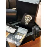 Gent's Breitling Old Navimeter A13022 mid-1990's - w/box and Warranty Cards + Date of Purchase