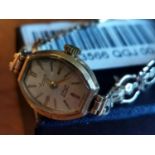 Everite Swiss Ladies Gold Watch (w/Rolled Gold strap)