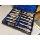 Set of Six Continental Fork & Knives with .900 Argentina Hallmark - total combined weight 322g