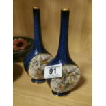 Pair of Carlton Ware Pencil Vases