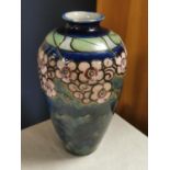 Royal Doulton Slaters/Lambeth 7906 Stoneware Floral Vase - 23cm high