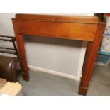 Large Edwardian Wooden Fireplace Surround