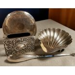 Collection of Silver Ornaments + Matchbook Holder