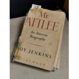Signed Roy Jenkins 1948 First Edition 'Mr Attlee - An Interim Biography' - signed by the Labour