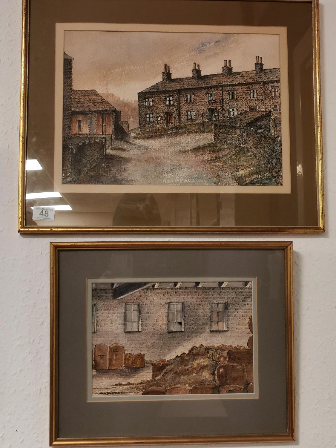 Pair of Signed Watercolour Paintings by John Butterfield (1913-1997) inc 'Old Yorkshire Wool