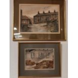 Pair of Signed Watercolour Paintings by John Butterfield (1913-1997) inc 'Old Yorkshire Wool