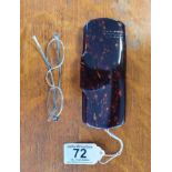 Excellent Vintage set of Spectacles with superior tortoiseshell case - Opticians/Glasses Interest