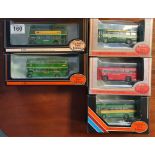 A Collection of 5 Diecast Gilbow Exclusive First Editions London Bus Coach Toy Models [boxed]