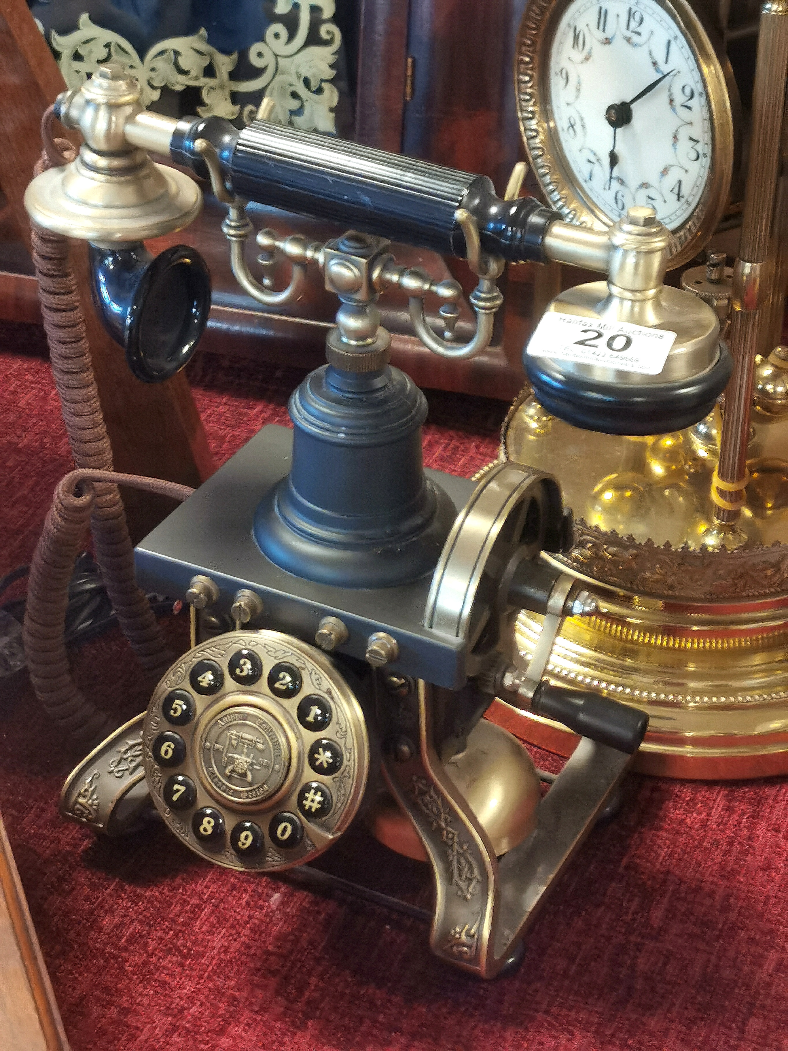 Reproduction Vintage Skeletal Desk Phone