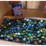 Box of Approx 300 Marbles, some early ones + various sizes