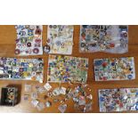Large Collection of Lapel pins and badges inc football and transport/automobilia badges