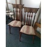 Pair of Vintage Continental/Italian-Style Hall Chairs