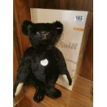 Boxed Steiff Limited Edition Black Mohair Teddy Bear Toy 1907 Replica