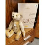 Boxed Steiff Limited Edition Blonde Teddy Bear Toy 1907 Replica