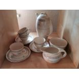 Early 1930's Burleigh Ware Balmoral Coffee Set